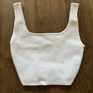 BABATON sculpt knit cropped tank